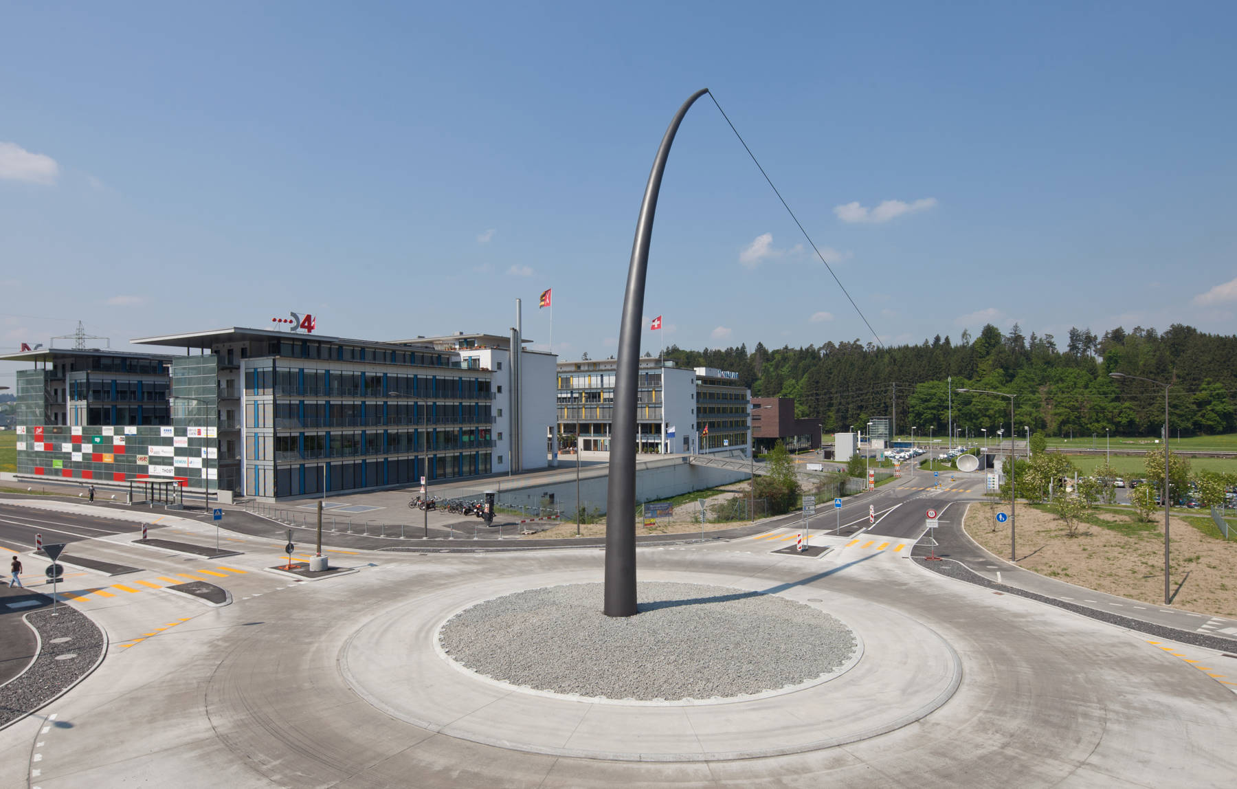 Kreiselkunst Werk Gisikon Roor Luzern Stahl Nadel